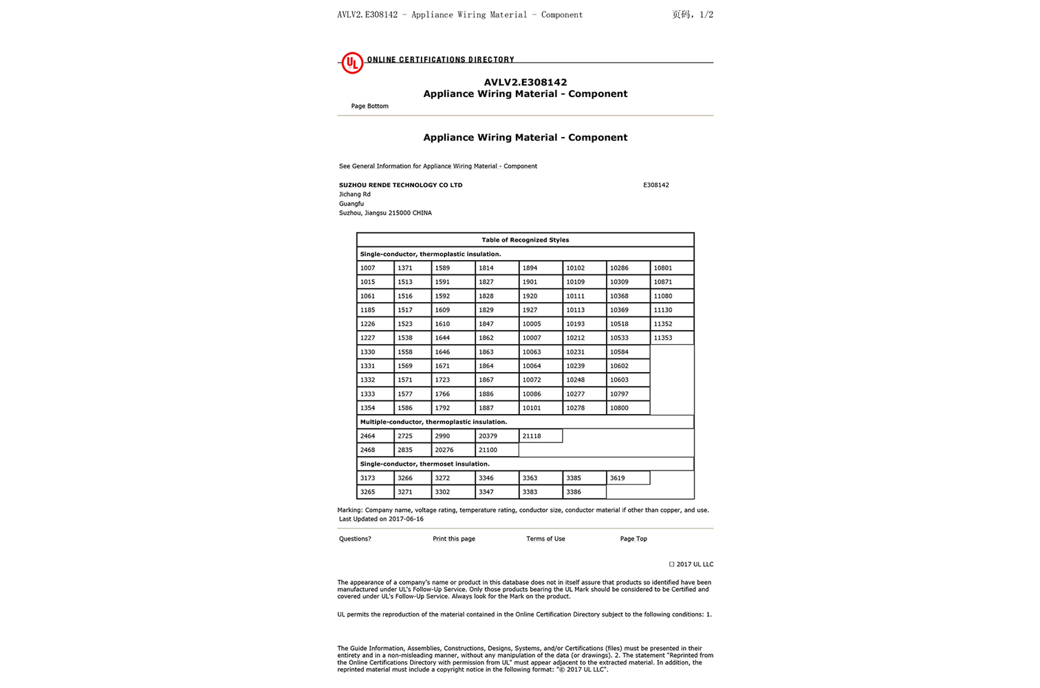 UL:E308142